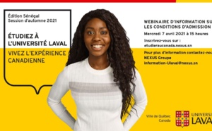 SENEGAL: ÉTUDIEZ À L’UNIVERSITÉ LAVAL, VIVEZ L’EXPÉRIENCE CANADIENNE