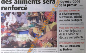 A la Une du Journal Le Soleil du Samedi 04 Mai 2013