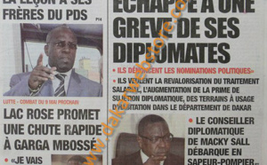 A la Une du journal L'Observateur du lundi 06 Mai 2013