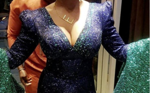  Robe très chic et glamour: Ndèye Ndack illumine la toile (Photos)