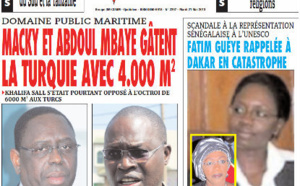 A la Une du Journal L'As du mardi 21 mai 2013