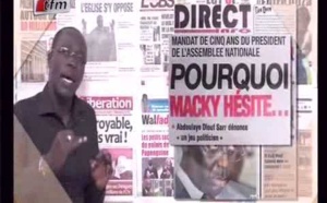 Revue de presse du mardi 21 mai 2013 (Tfm)