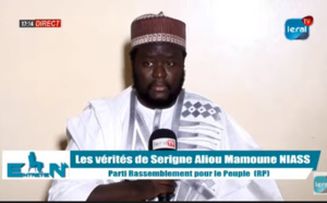 Serigne Aliou Mamoune Niasse: “J’ai pris l’engagement de diriger le RP...j’ai reçu des menaces “