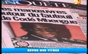 Revue de presse du lundi 27 mai 2013 (2STV)