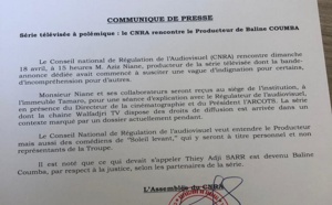 Régulation de l’audiovisuel : Les producteurs de la série « Thiey Adji Sarr » rencontrent le CNRA dimanche