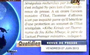 Revue de presse du vendredi 07 juin 2013 (Ahmed Aidara)
