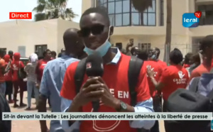 Sit-in devant la Tutelle : Les journalistes dénoncent les atteintes à la liberté de presse