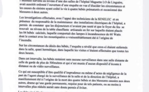 Incendie à l'hôpital Magatte Lô de Linguère: Une information judiciaire ouverte contre l'ex-Directeur