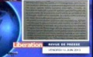 Revue de presse du vendredi 14 juin 2013 (Ahmed Aidara)