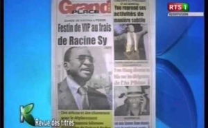 Revue de presse du mardi 18 juin 20013 (RTS1)
