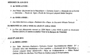 [Document] Cédez la place à Obama et à son impressionnante délégation sinon...