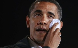 La presse nationale et internationale interdite d’immortaliser les larmes d’Obama