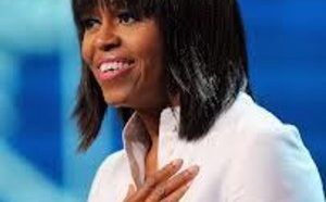 Marième Faye et Michelle Obama en route pour le collège Martin Luther King