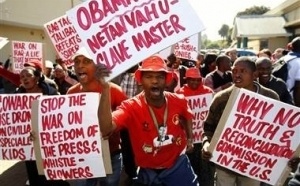 Urgent : À Pretoria, " " No You Can't Obama " siffle le Coup d'envoi des manifestations anti- Obama