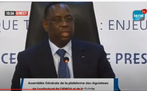 8e Assemblée générale de la Plateforme des Régulateurs de l’Audiovisuel : "L’enjeu est fondamental et nous interpelle tous..." (Macky Sall)