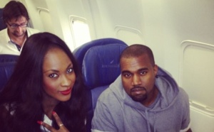 Maty, la petite-fille de l'ex-président Abdou Diouf, en compagnie de Kanye West