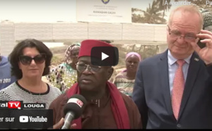 L'Imam de Saint-Louis, Idrissa Mbengue a assisté à l'inauguration du puits de Leona...