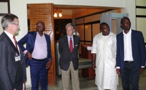 Accueil du Maire de Compiègne : Aziz Ndiaye et Amadou Badiane honorent Modou Lô