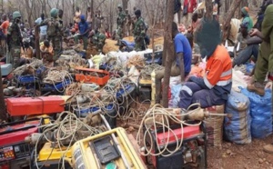 Lutte contre les trafics illicites: L’Armée démantèle 05 sites d’orpaillage