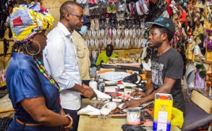 Soumbédioune et Médina: Ousmane Sonko et son staff en visite chez les artisans