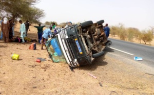 PHOTOS / Axe Touba-Linguère: Un accident fait un mort et 8 blessés