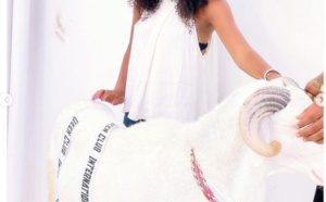 Tabaski 2021: Un gros mouton offert à Queen Biz par... (Photos)