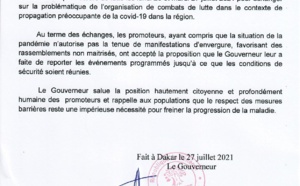 Le Gouverneur de Dakar prend ses responsabilités et annule tous les combats de lutte