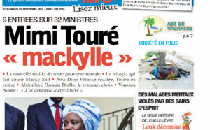A la Une du Journal Direct Info du mardi 03 Septembre 2013