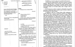 Arrêt Mamour Diallo et consorts: Ousmane Sonko perd la bataille des 94 milliards (document)