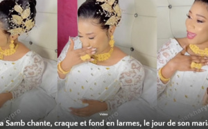 MARIAGE DE AIDA SAMB, ELLE CHANTE, CRAQUE ET FOND EN LARME REGARDEZ !
