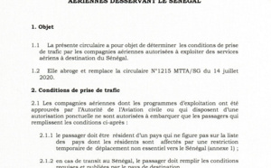 Ouverture de l’espace aérien sénégalais: Le ministère de tutelle redéfinit les conditions, les concernés et non-concernés