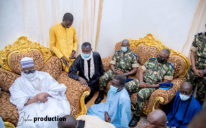 Photos / Magal Touba 2021: Visite de la délégation du Général Moussa Fall auprès du Khalife général Serigne Mountakha