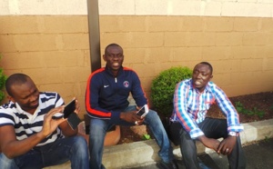 Ibou Ndour en mode relax avec Pape Diouf et Baye Cheikh dans les rues de New York