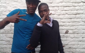 Tange Tandian et le fils de You, Birane Ndour, à Bruxelles