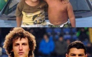 Arrêt sur image: Thiago Sylva-David Luiz et leurs sosies enfants