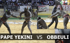 Lutte pure: Obeuli "baille" sur Pape Yekini en moins d'une minute