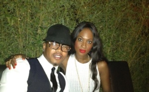 El Hadji Diouf avec Maty Diouf, la petite fille du Président Abdou Diouf