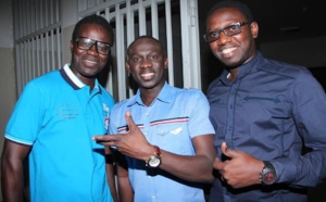 Pape Diouf très complice avec Papis Niang et Bamba Diop