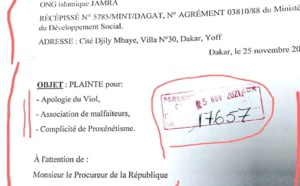 Plainte contre Aminata Badiane et X: Jamra passe à l'acte