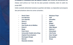 Sen’Eau annonce encore des perturbations dans la distribution de l’eau à Dakar