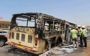 Grève à Diourbel: Un bus Dakar Dem Dikk brûlé, sept personnes arrêtées