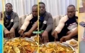 Balla Gaye 2 et Modou Lô en toute complicité, partageant le même bol...