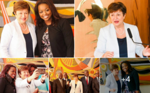 Rencontre entre Mme Amy Sarr Fall, Mme Kristalina Georgieva, M. Serge Ekue et M. Abdoulaye Diop...