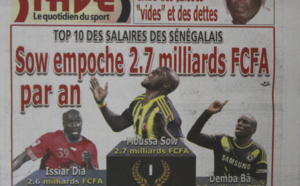 A la Une du Journal Stades du mercredi 04 Décembre 2013