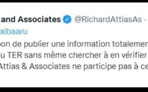 Inauguration du TER: Richard Attias dément l'information de sa participation et...