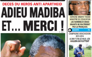 A la Une du Journal La Tribune du vendredi 06 Décembre 2013