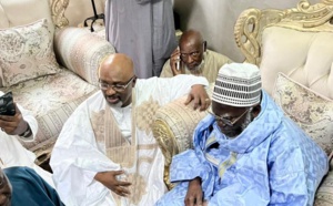 En visite à Touba: Cheikh Ameth Tidiane Bâ, candidat à la Mairie de la Médina, béni par Serigne Mountakha