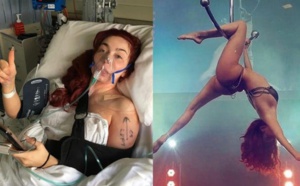 Une stripteaseuse se blesse gravement lors d’un show mais un détail sur ses photos intrigue ses fans