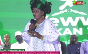 Lancement de la campagne de la coalition YAW à Ziguinchor: Le discours de Mme Aida Mbodj