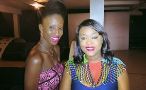 La top model Keysha Mbengue en toute complicité avec Kalista de la 2Stv 